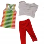 Ensemble fashion à 3 pièces pour fille