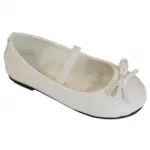 Ballerines filles avec nœuds lacets et élastiques