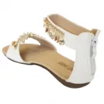 Sandales filles décorées de breloques dorées