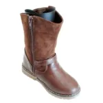 Bottes enfant avec motif étoile clouté et bride bouclé