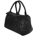 Sac à main matelassé et clouté