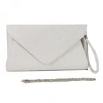 Pochette enveloppe avec bandoulière chaîne