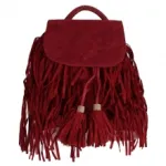 Sac à dos à franges avec bretelles réglables
