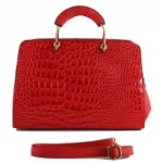 Sac à main croco vernis