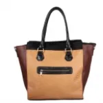 Sac à main effet croco avec poche zippée