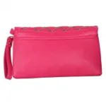 Pochette avec rabat tressé