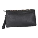 Pochette avec rabat tressé