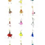Porte-clé oené de strass