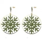 Boucles d’oreilles fantaisies rectangulaires 