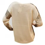 Pull en maille imprimé fantaisie