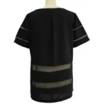 Top fashion avec stries transparentes