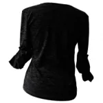 Top chiné Angel avec des zips au niveau des épaules