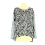 Top chiné avec motif fantaisie devant