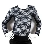 Pulls à dentelle pour femme avec manches longues