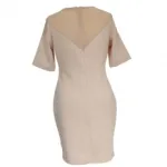 Robe sertie de strass avec manches 3/4