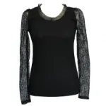 Pull fashion avec dentelle