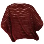 Pull troué avec poche poitrine