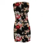 Robe droite imprimée fleurie