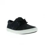 Baskets tendance en tissu avec empiècement cuir pour homme