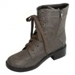 Bottines femme à lacets et zip côté