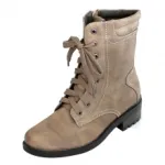 Bottines femme à lacets et zip côté