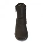 Bottines fourrées avec bout carré