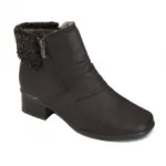 Magnifiques bottines fourrées avec bout carré