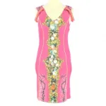 Jolie robe droite imprimée fleurie