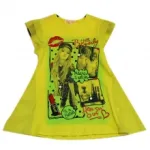 T-shirt évasé avec motif photo et manches volantes