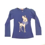 T-shirt enfant avec motif faon à pois