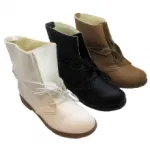 Jolies bottines fourrées avec lacet