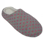 Chaussons fourrés imprimés de cœurs