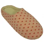 Chaussons fourrés imprimés de cœurs