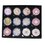 Boîte à médicaments ronde avec motif fantaisie
