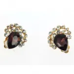 Boucles d’oreilles clips fantaisies décorées de pierres