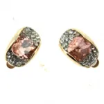 Boucles d’oreilles clips fantaisies parées de pierres