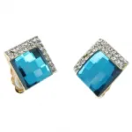 Boucles d’oreilles clips parées de pierres