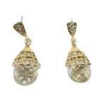 Boucles d’oreilles fantaisies avec pierres et strass