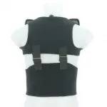 Ceinture lobaire noire avec bretelles