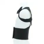 Ceinture lobaire noire avec bretelles