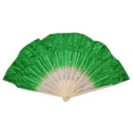 Éventail en bambou et satin orné de paillettes
