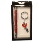Coffret cadeau femme avec stylo et porte-clés