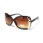 Lunettes de soleil femme avec branches en métal