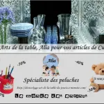 ALIA DESTOCKAGE ART DE LA TABLE/ PELUCHE/ JOUET