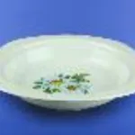 Plateau pour galantine blanc avec décalcomanie, 23 cm