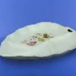 Mejaznica "Feuille" blanc avec décalcomanie, 27 cm