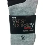Chaussettes Yves Dorsey par 3/ 1,90 € HT/unité