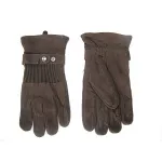 Gants unisex cuir et tricot - ref.2202