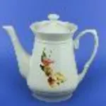 Cafetière blanc avec décalcomanie