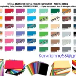 LOT de FEUILLES CARTONNÉES – PAPIER à DESSIN pour LOISIRS CRÉATIFS, Scrapbooking, Cartes, Bricolage, TRAVAUX SCOLAIRES, …